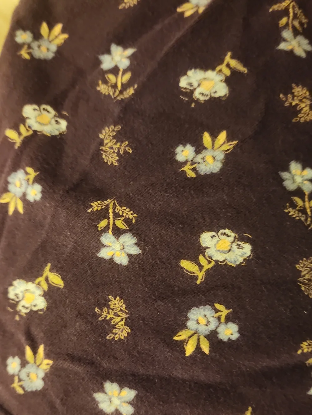 Sz 3T Lands' End Purple Floral Long-Sleeve Crewneck Babydoll Style Knit Dress